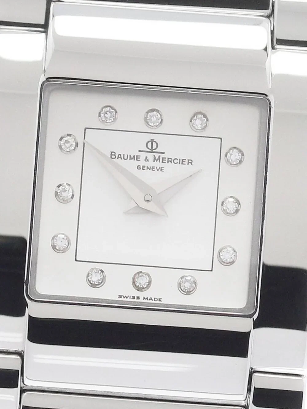 Baume & Mercier catwalk MV045219 12P diamond Silver Dial Quartz Ladies_958059